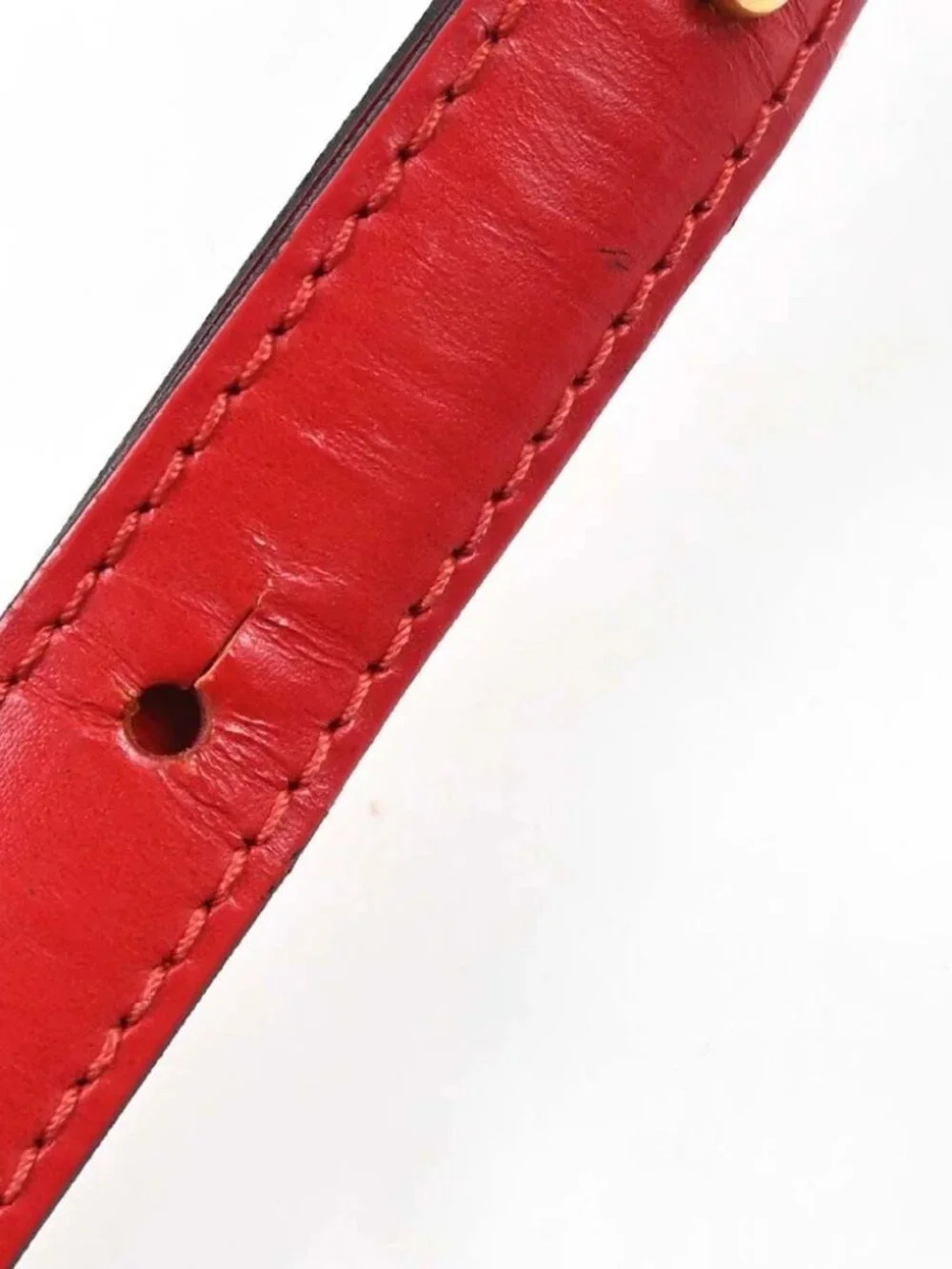 Louis Vuitton Red Epi Cluny Shoulder Bag